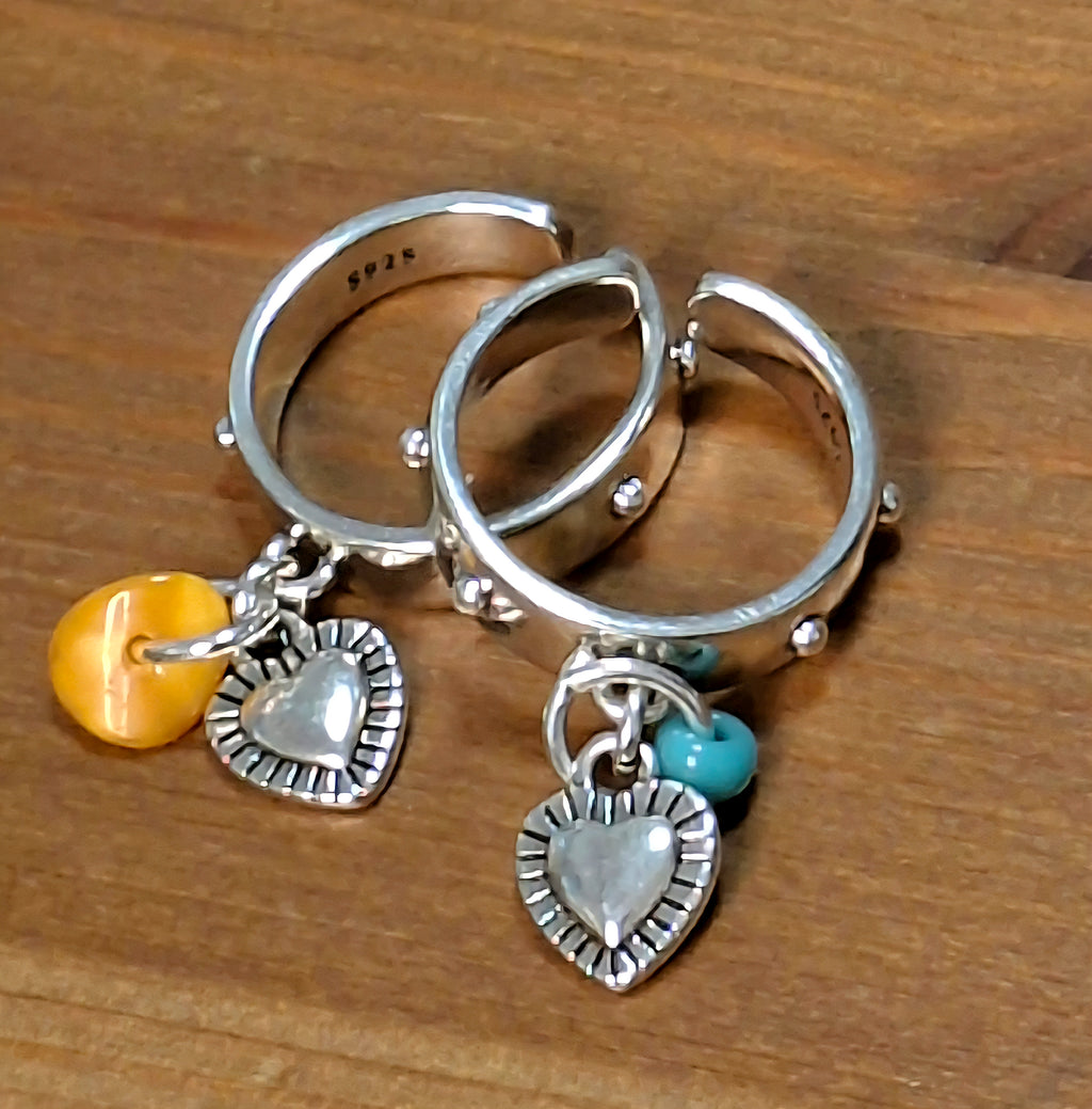 טבעת כסף 925 עם אבן חן