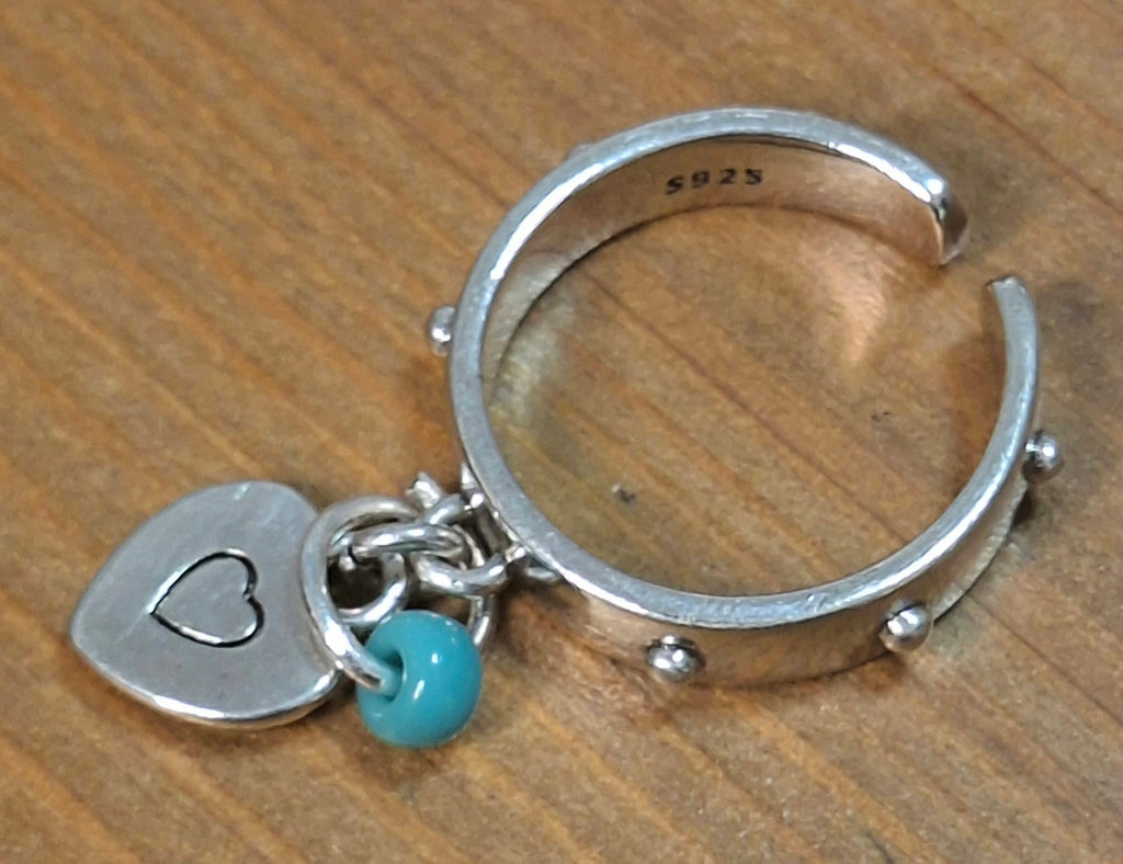 טבעת כסף 925 עם אבן חן